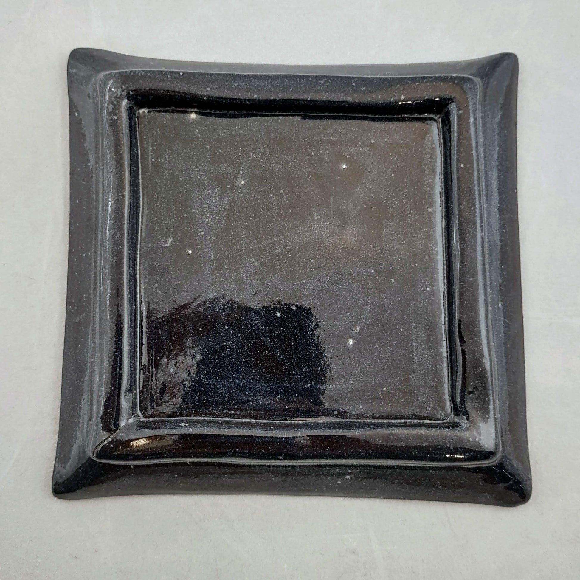 Square Ceramic Leaf Trays (Asst Colours) - High Koalaty