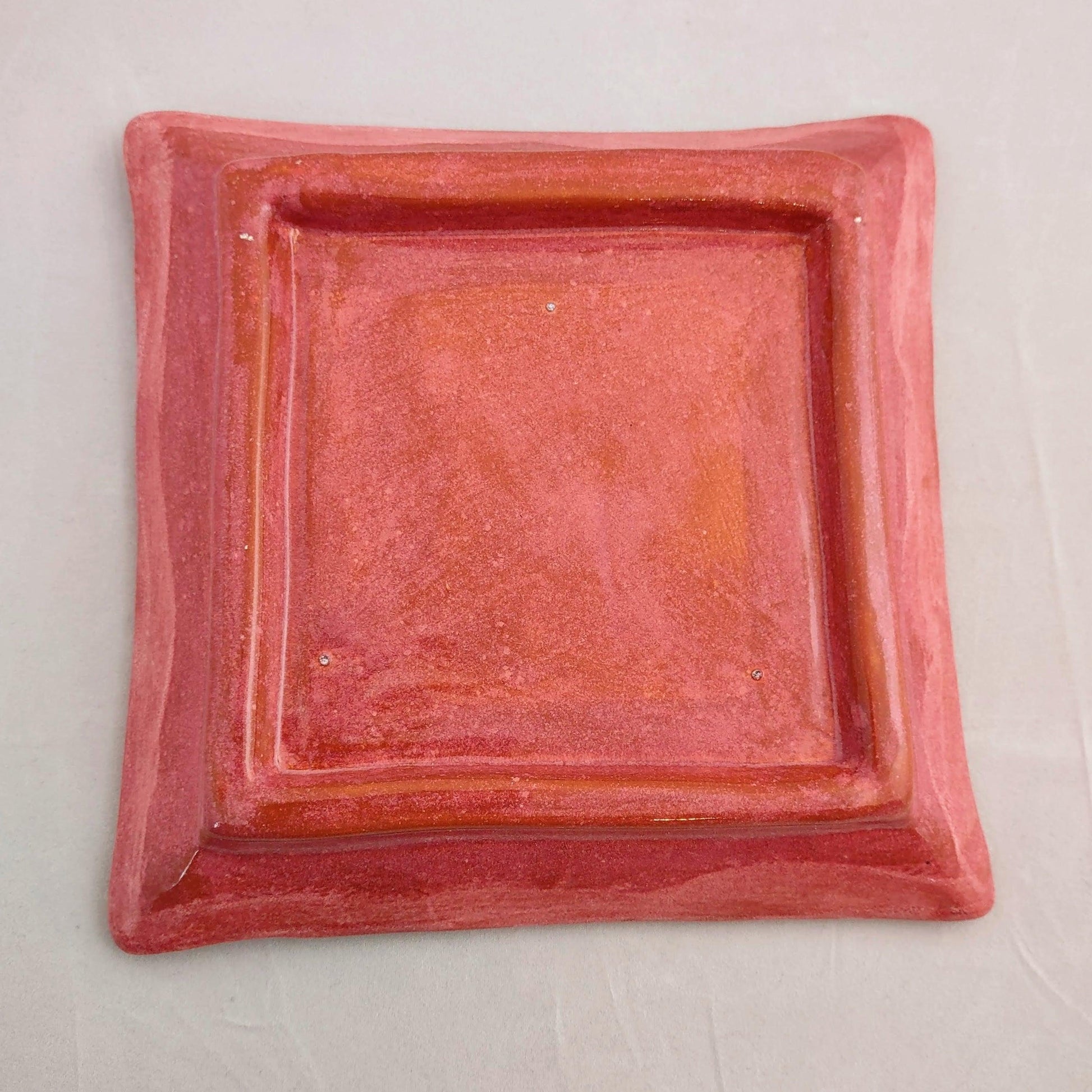 Square Ceramic Leaf Trays (Asst Colours) - High Koalaty