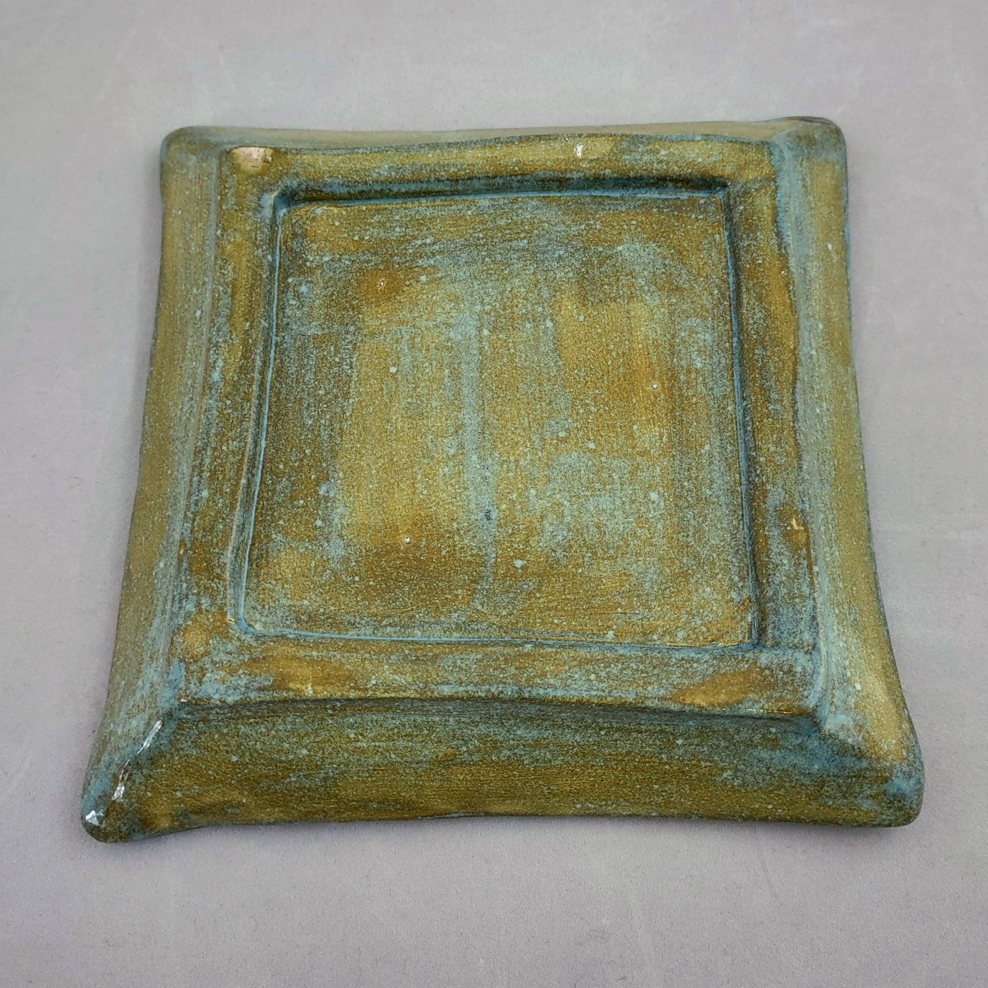 Square Ceramic Leaf Trays (Asst Colours) - High Koalaty
