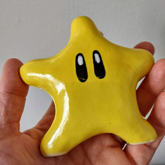 One Of A Kind Ceramic Mario Star - High Koalaty