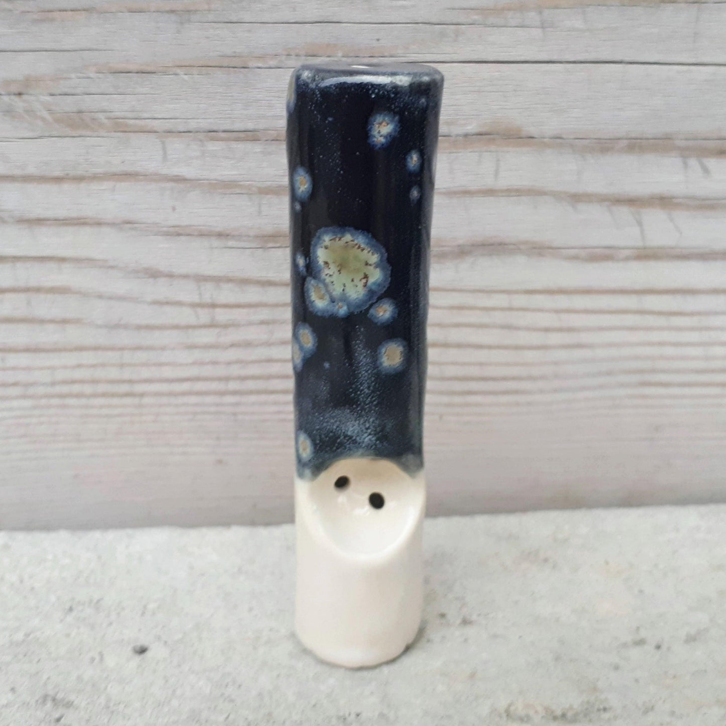 Starry Night Original Cannabis Pipe standing on end